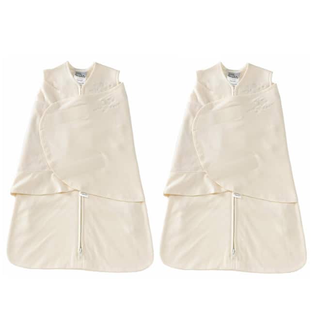 Halo Cotton Swaddle SleepSack (Pack of 2) - newborn - Cream