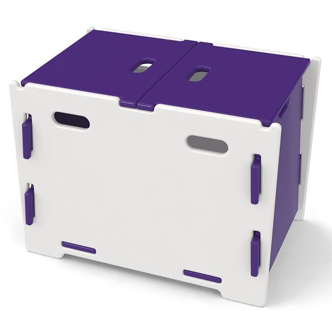 Legare Kids Purple/ White Toy Box