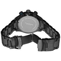 Stainless-steel Akribos Men's Large Diver's Chronograph Black Bracelet Watch