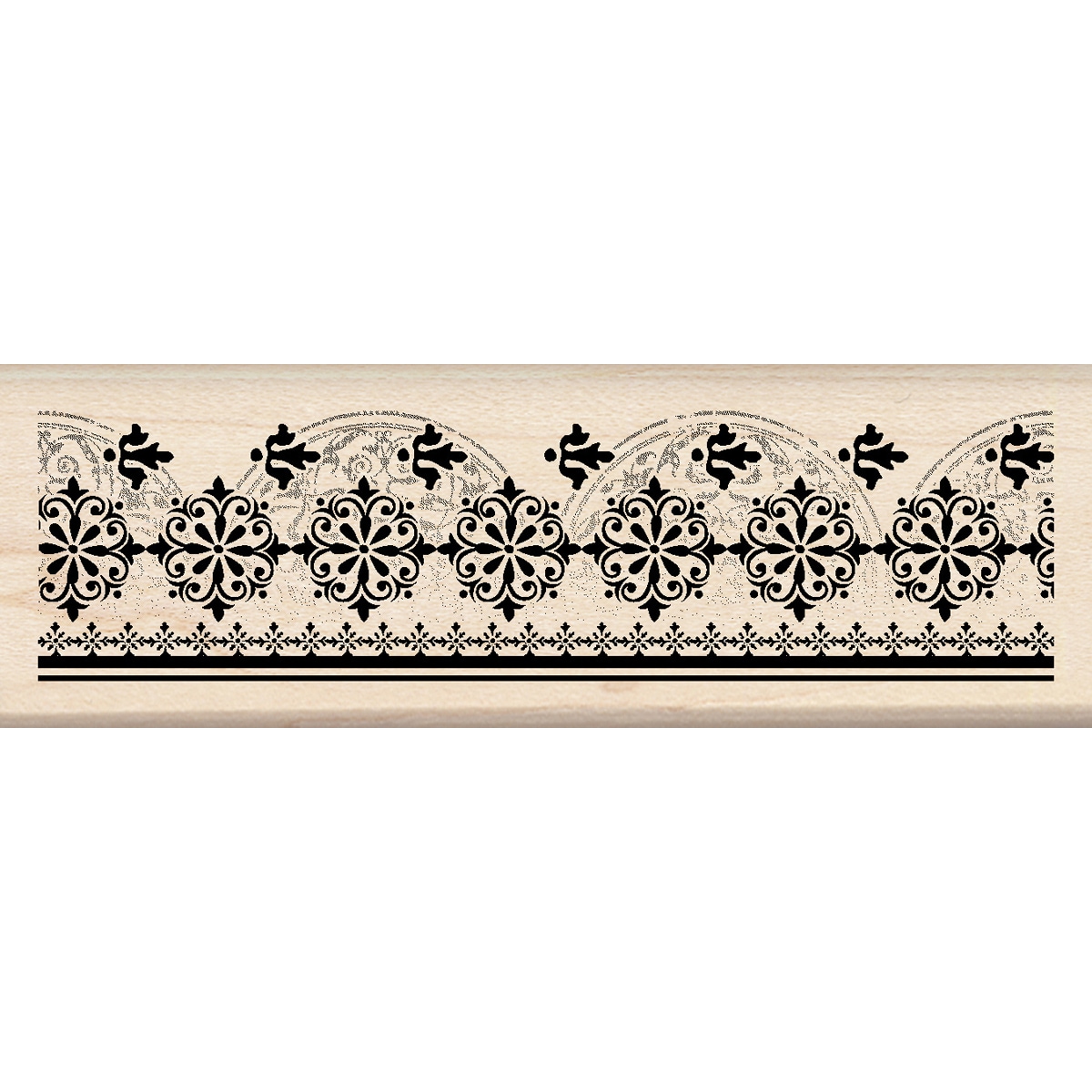 Inkadinkado Mounted Rubber Stamp ornate Border