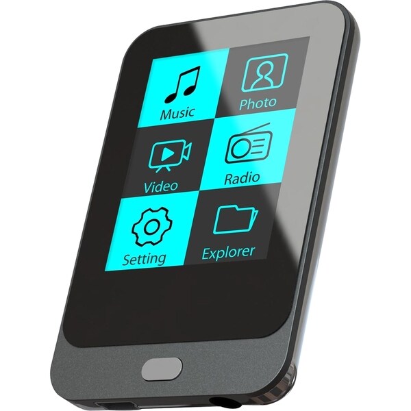 Coby MP823 8 GB Black Flash Portable Media Player