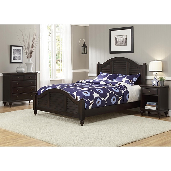 Bermuda Queen Bed, Night Stand, And Chest Espresso Finish