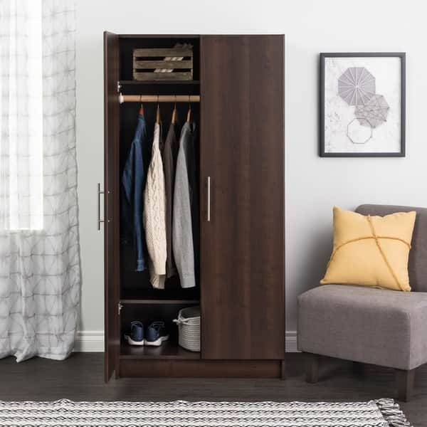 Shop Prepac Elite 32 Inch Wardrobe Cabinet Multiple Finishes 32