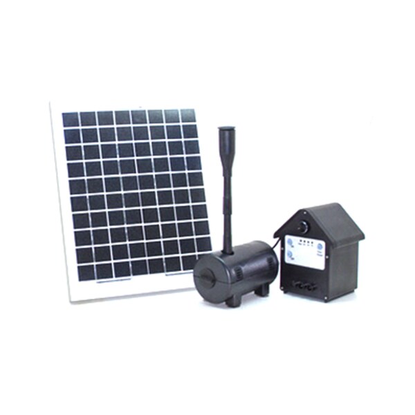 Shop 10 Watt Solar Water Pump With Battery Control Timer Box Free Shipping Today Overstock