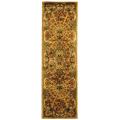 Safavieh Handmade Classic Empire Taupe/ Light Green Wool Rug - 2'3" x 12'