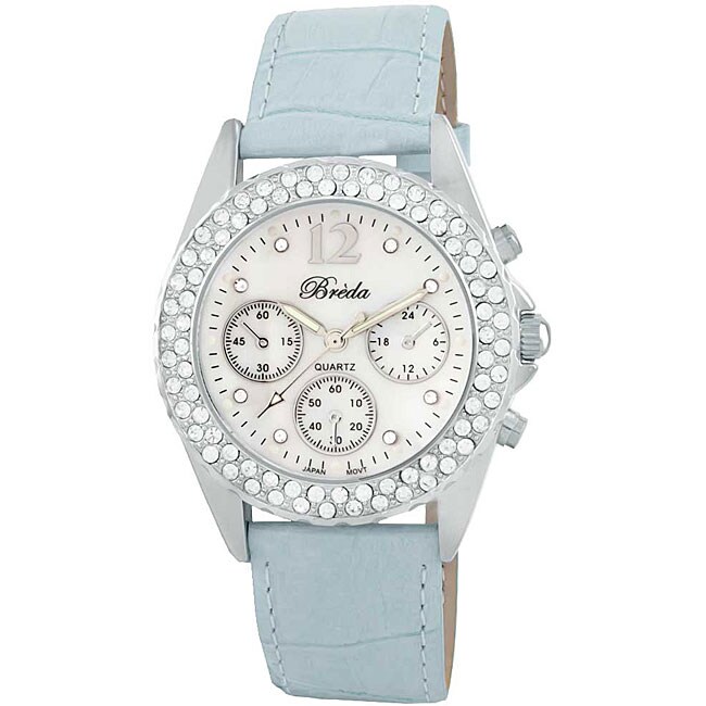 Breda Women's 'Victoria' Leather Strap Watch Free Shipping On Orders