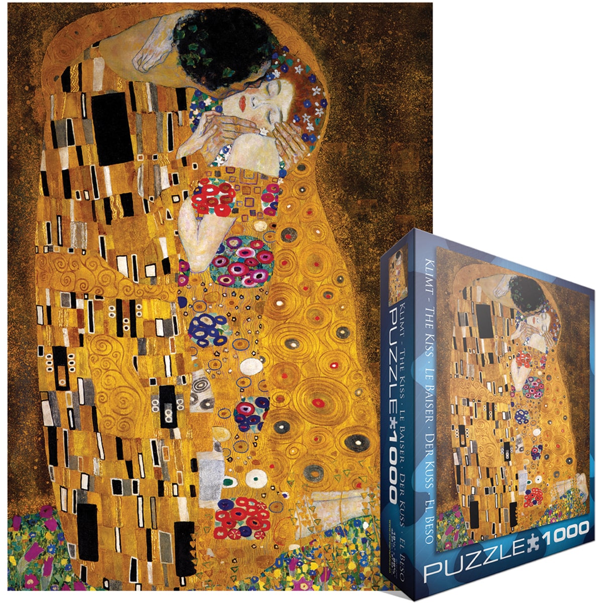 Jigsaw Puzzle 1000 Pieces -Klimt - The Kiss (der Kuss ...