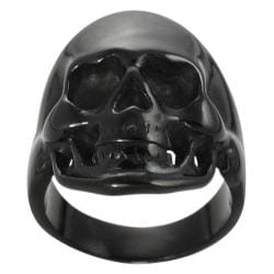 black stainless steel mens skull ring free shipping on orders over 45 overstockcom 14272412 - Skull Wedding Rings For Men black stainless steel mens skull ring free shipping on orders over 45 overstockcom 14272412 - Skull Wedding Rings For Men