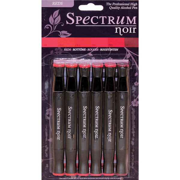 Spectrum Noir Alcohol Markers 6/Pkg-Reds