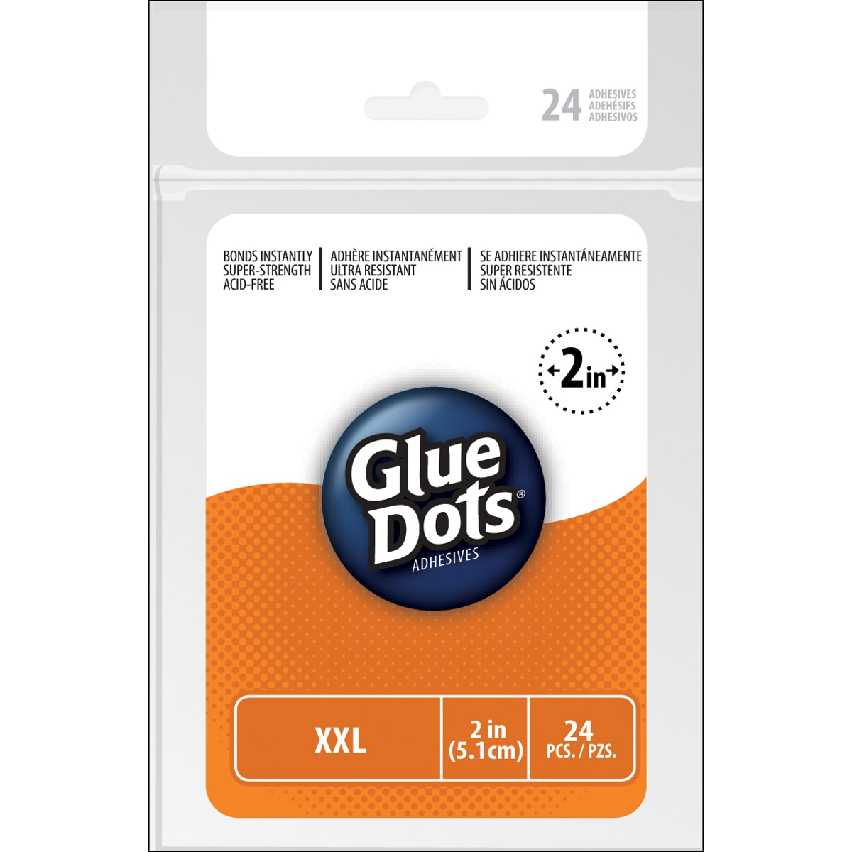 Extra extra large Double sided Adhesive Glue Dots (24 Per Sheet)