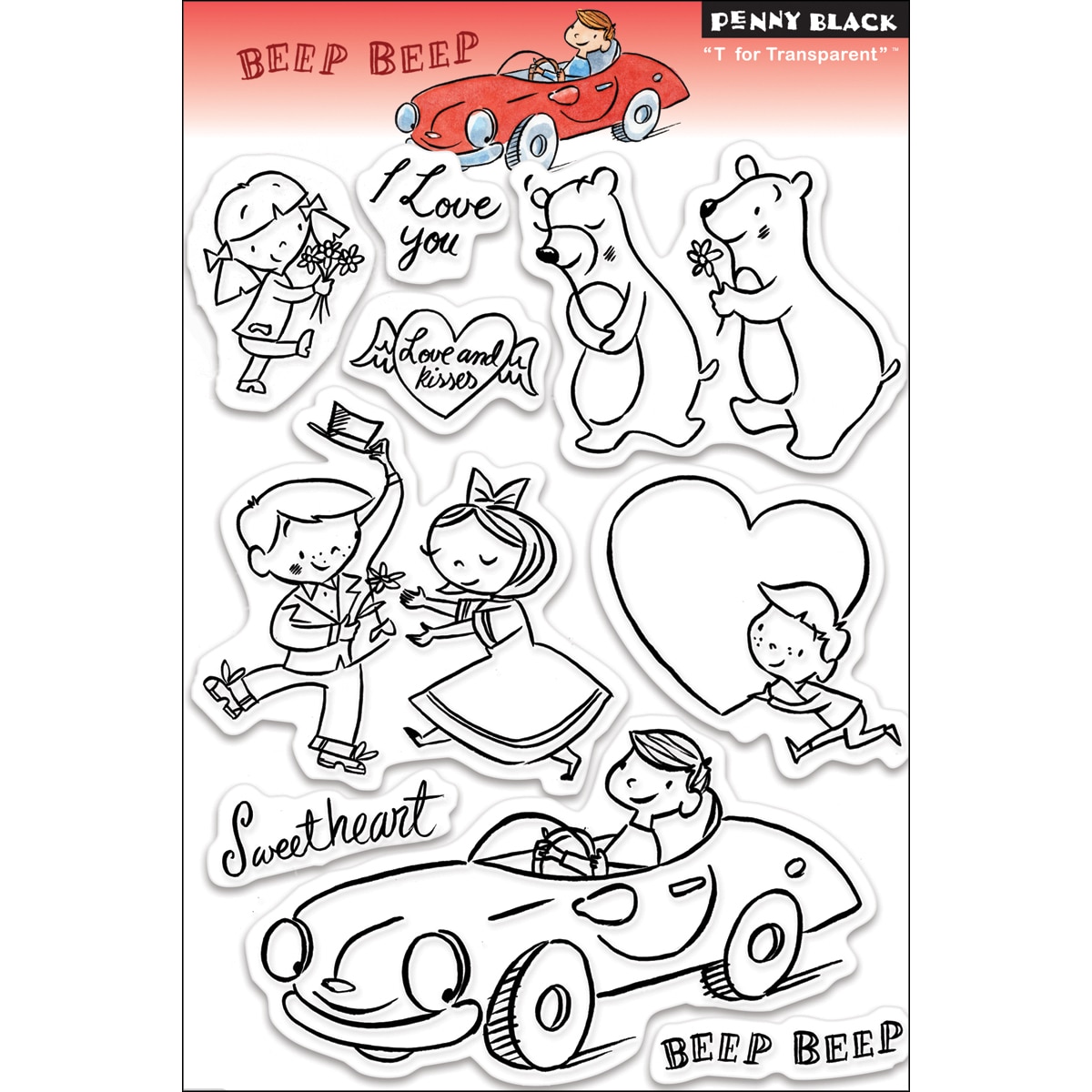 Penny Black Clear Stamps  beep Beep