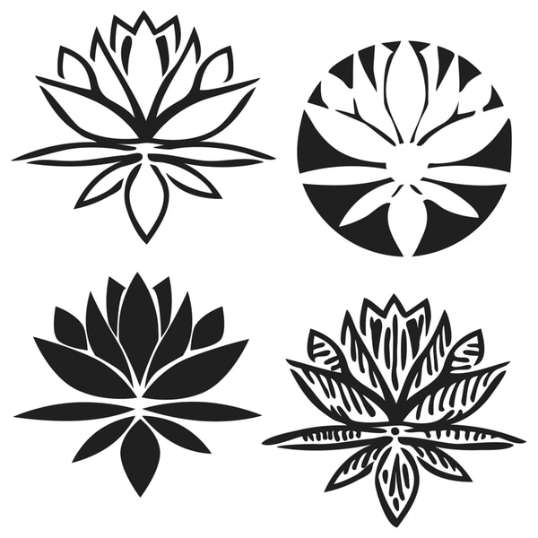 Crafter's Workshop Templates 12"X12"-Lotus Blossom