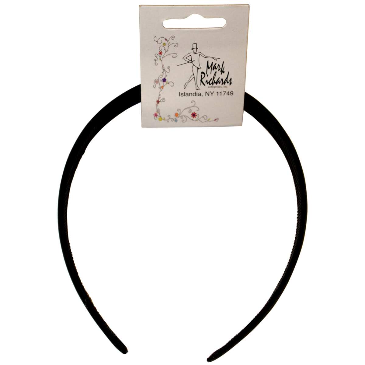 Satin Headband 1/pkg black