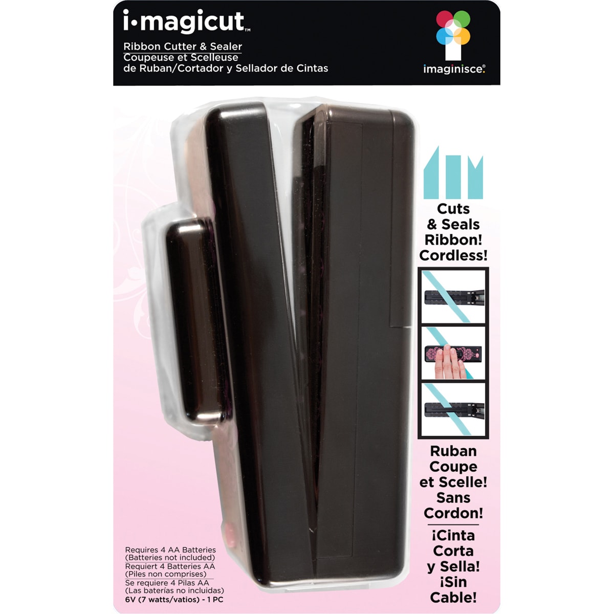 IMAGINISCE I Magicut Black Plastic Ribbon Cutter and Sealer