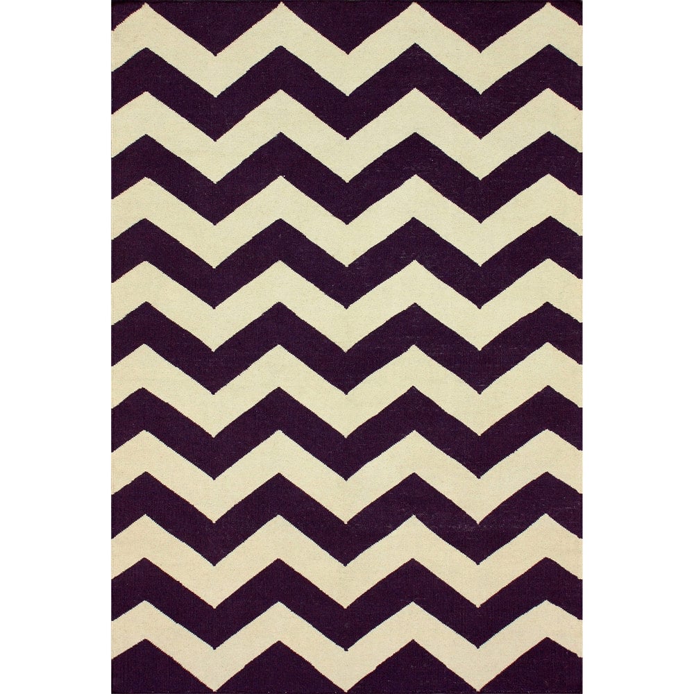 Nuloom Handmade Flatweave Chevron Wool Area Rug