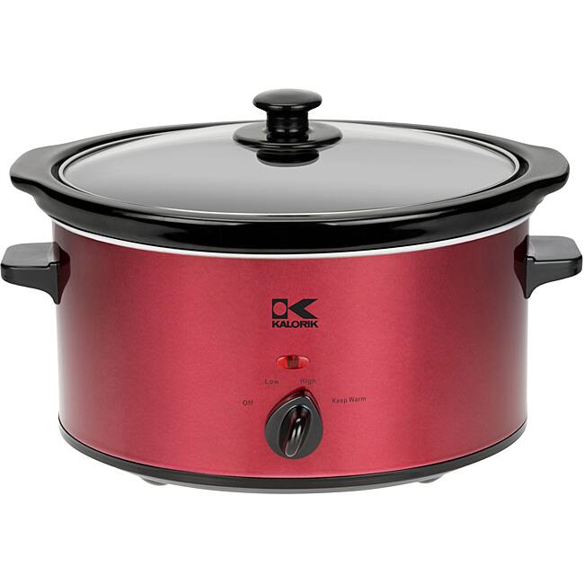 Kalorik 3.5QT Red Slow Cooker (Refurbished)