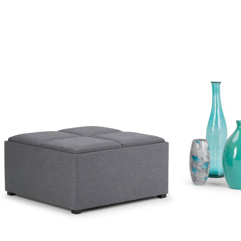 WYNDENHALL Franklin Wide Contemporary Table Ottoman