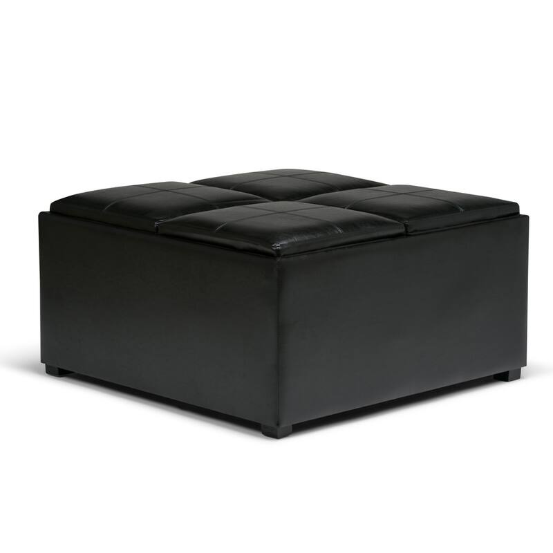 WYNDENHALL Franklin Wide Contemporary Table Ottoman