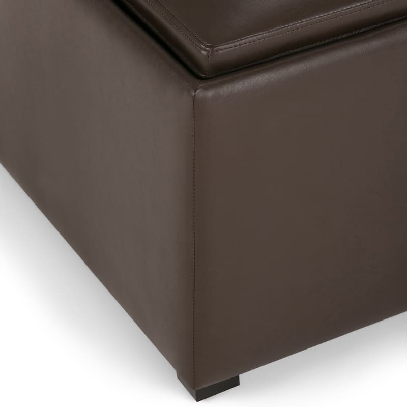 WYNDENHALL Franklin Wide Contemporary Table Ottoman