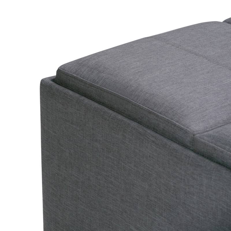 WYNDENHALL Franklin Wide Contemporary Table Ottoman