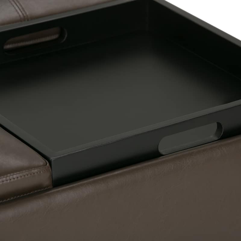 WYNDENHALL Franklin Wide Contemporary Table Ottoman