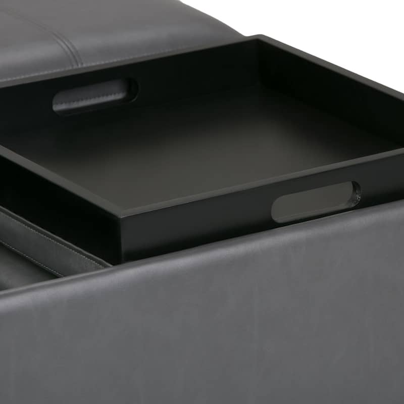 WYNDENHALL Franklin Wide Contemporary Table Ottoman