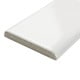 preview thumbnail 6 of 12, Merola Tile 1.75x3.75-inch Victorian Glossy White Porcelain Bullnose Trim Wall Tile (12 tiles)