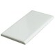 preview thumbnail 4 of 12, Merola Tile 1.75x3.75-inch Victorian Glossy White Porcelain Bullnose Trim Wall Tile (12 tiles)