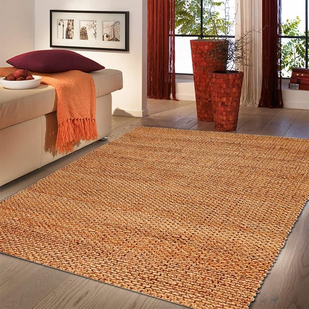 Sevita Hand Loomed Organic Jute Holden Organic Indoor Area Rug - 5' x 7'9"