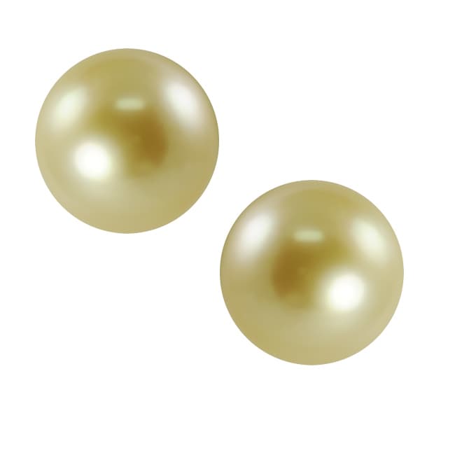 Pearls For You 14k Gold Champagne South Sea Pearl Earrings 10 Pearls For You 14k Gold Champagne South Sea Pearl Earrings 10 11 Mm