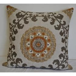 Shop Sherry Kline 'Quay' Amber Brown 26 inch Pillow - Free Shipping ...