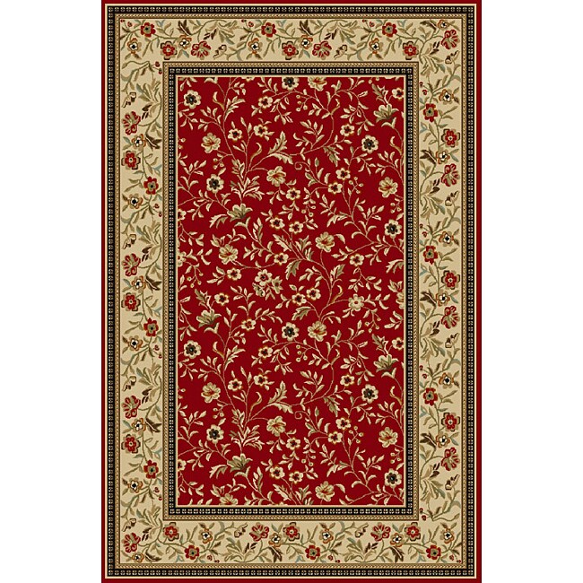 Sunshine Red Non-skid Rug (5' x 7')