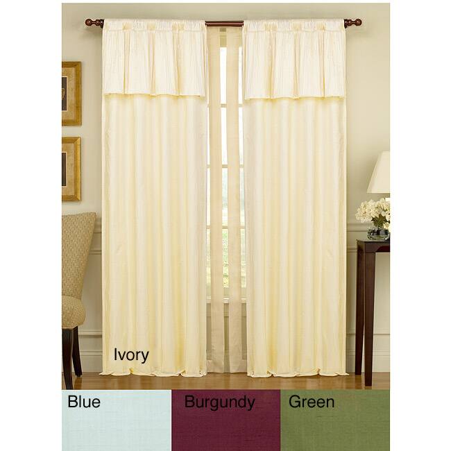 Tabitha Silk-rich Panel with Attached Valance