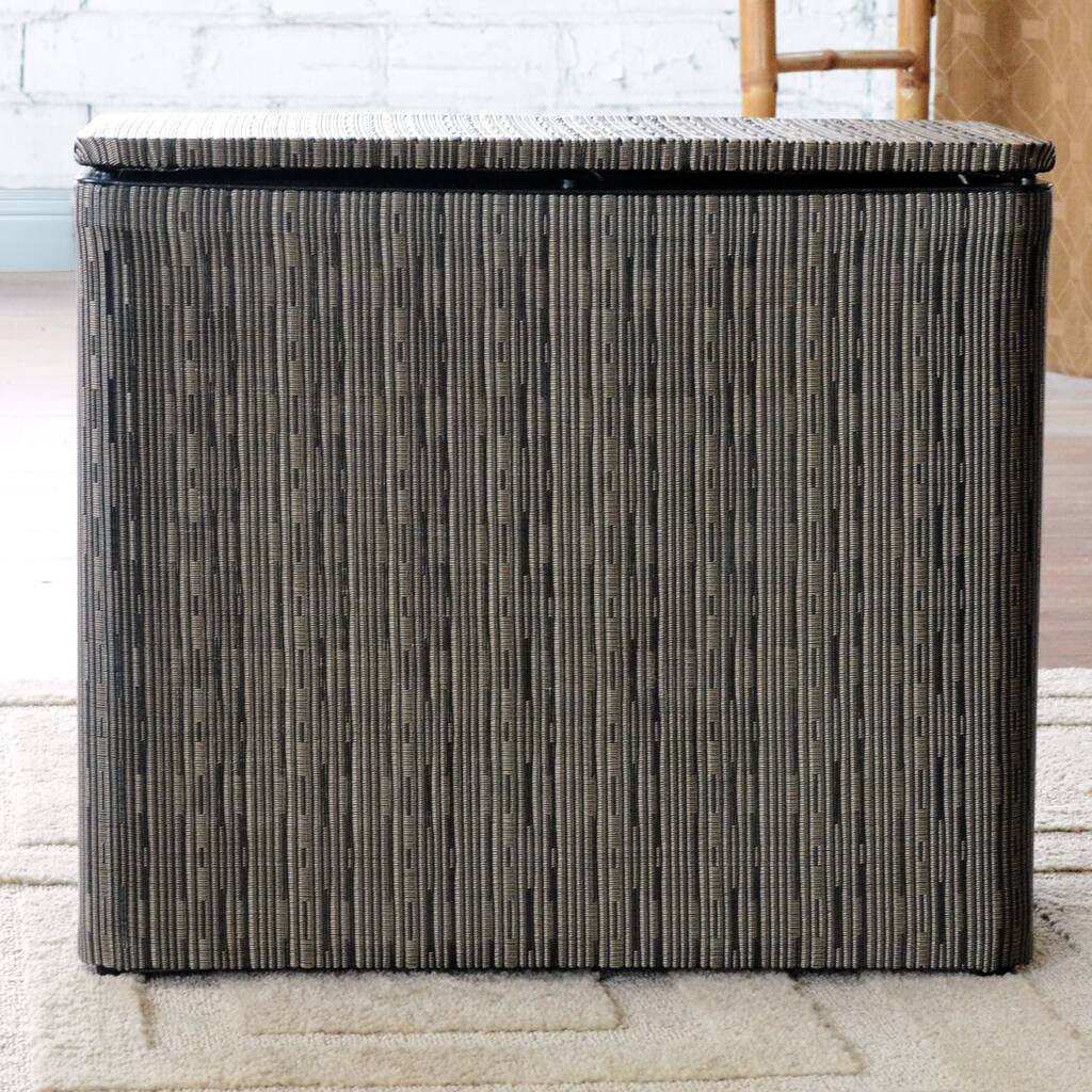 1530 LaMont Home Caprina Black Bench Hamper