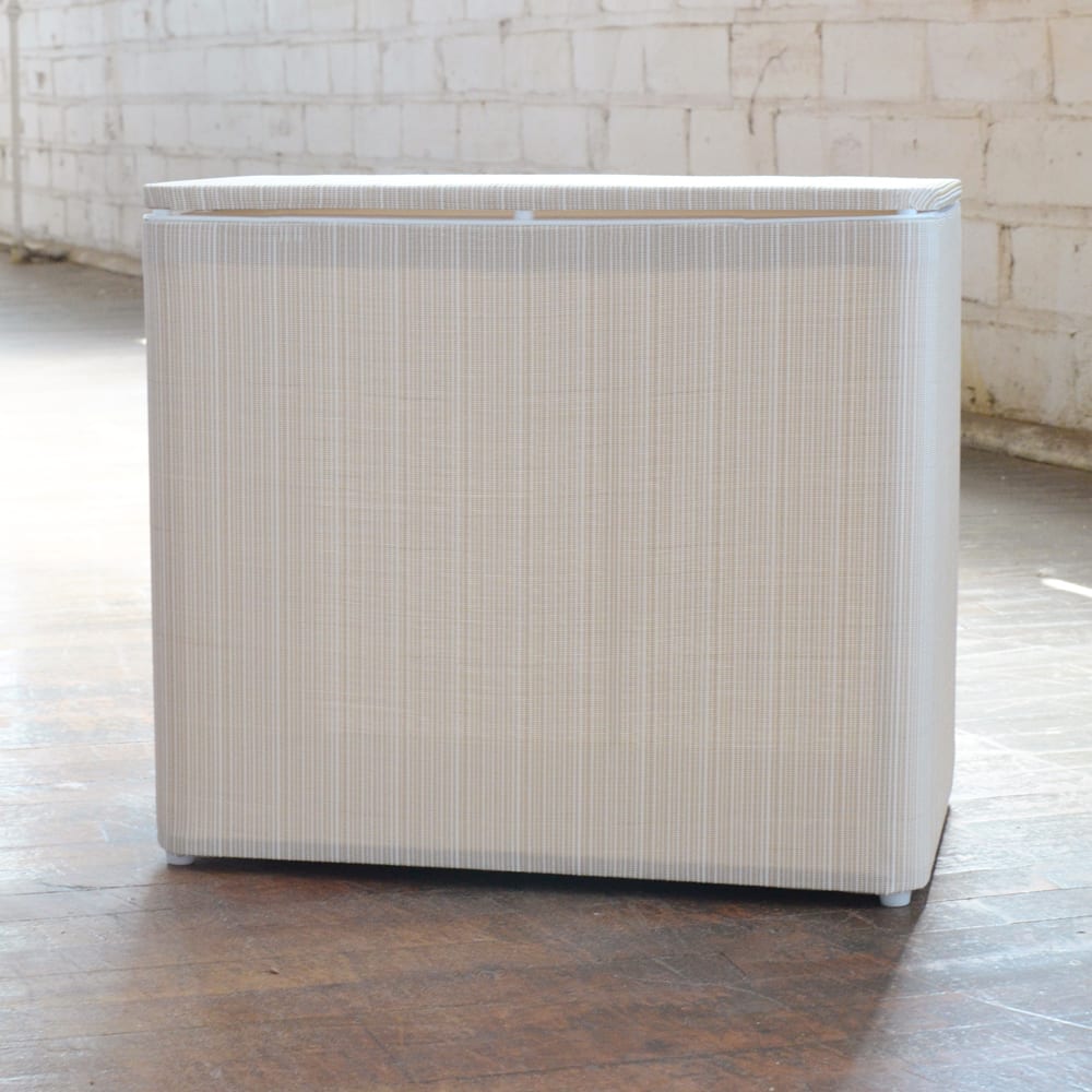 1530 LaMont Home Raine White/ Ivory Bench Hamper