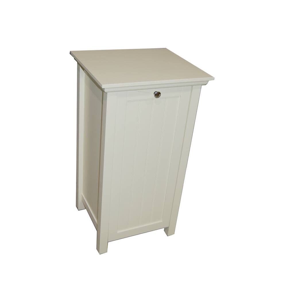 Simple Living Antique White Tilt-Out Laundry Hamper