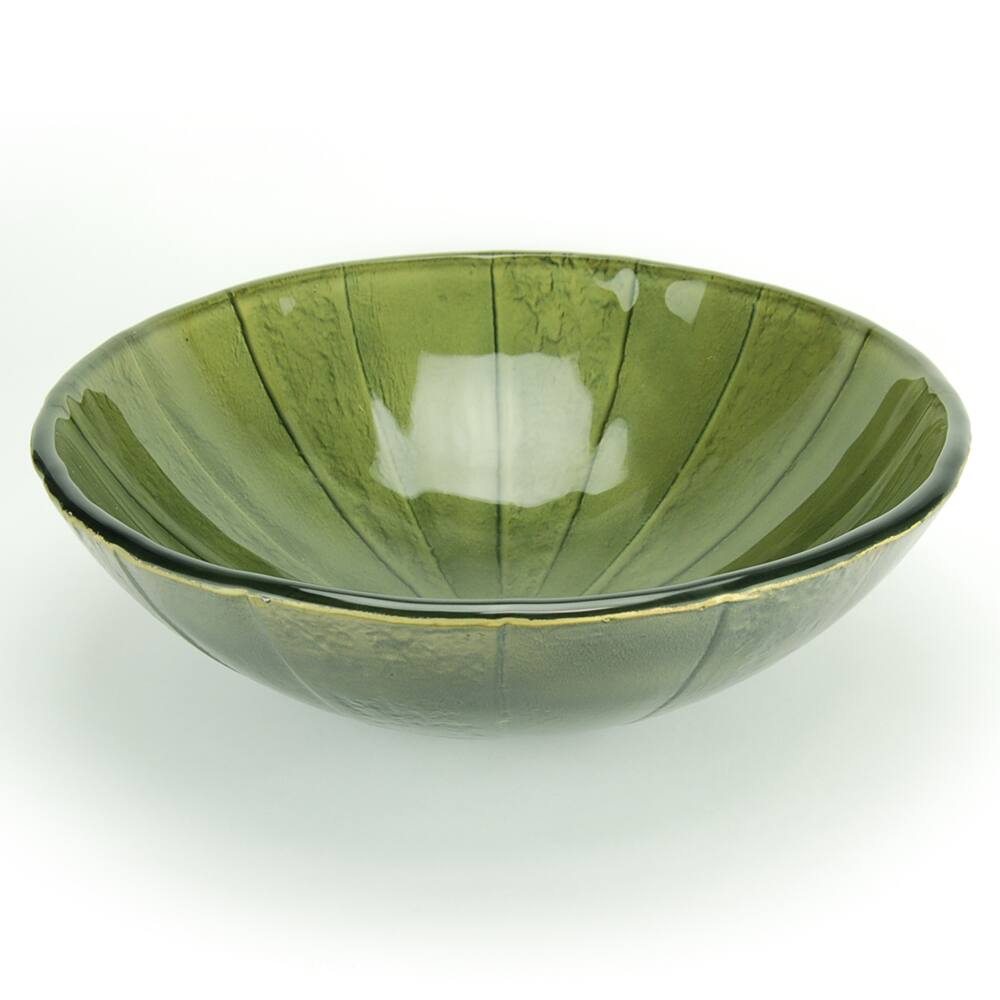 Fontaine Green Envy Glass Vessel Sink