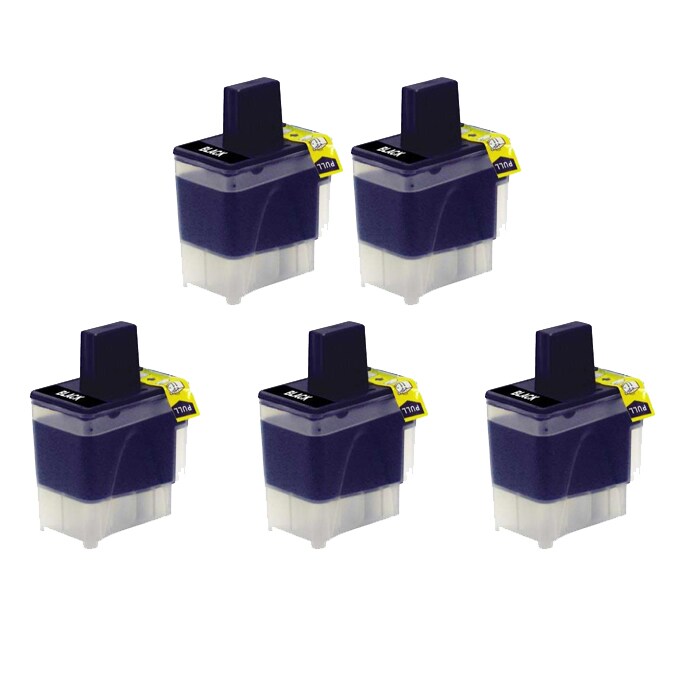 Brother LC41 Black Ink Cartridge (5 Pack) (Remanufactured)