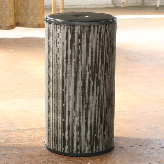 1530 LaMont Home Caprina Round Black Hamper