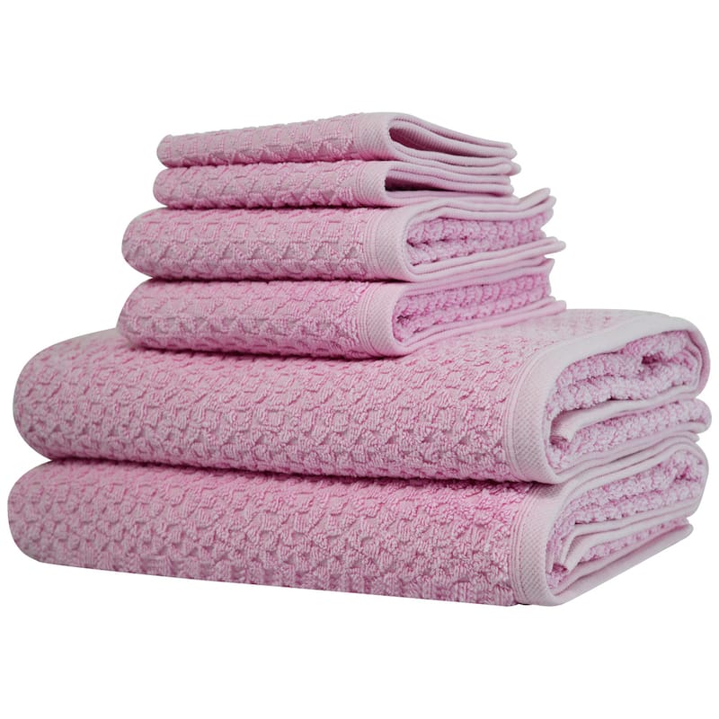 Lucia Minelli Hardwick Embossed Jacquard Turkish Cotton Bath Towel Set ...