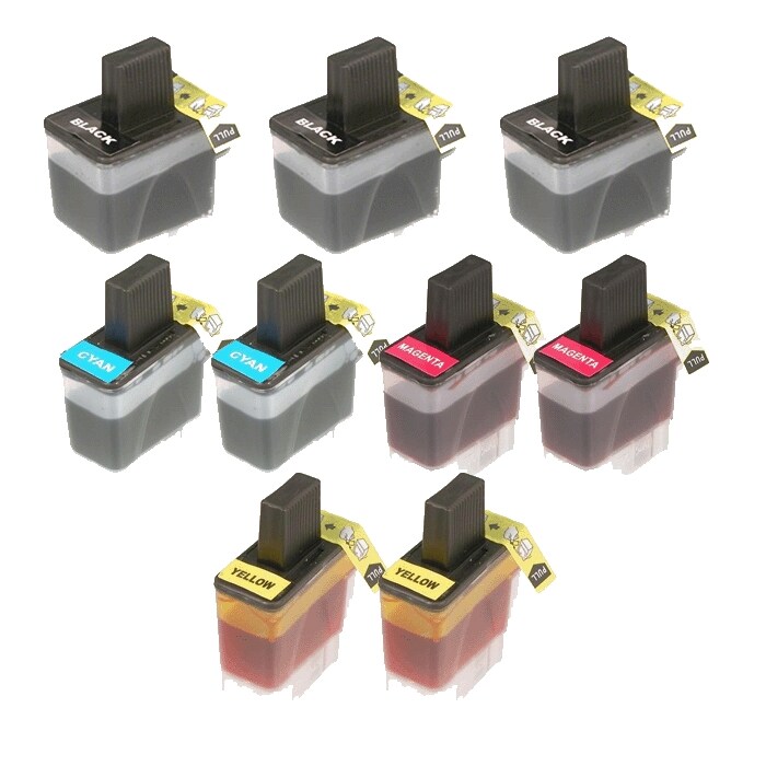 Brother LC41 Compatible Black/Color Ink Cartridge (Pack of Nine)