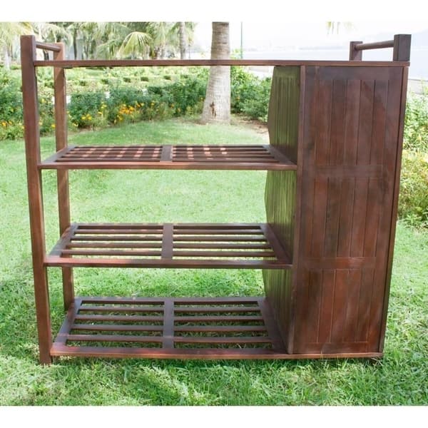 Shop Black Friday Deals On Merry Products Outdoor 4 Tier Shoe Rack Cubby Overstock 6731194