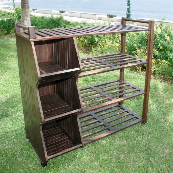 Shop Black Friday Deals On Merry Products Outdoor 4 Tier Shoe Rack Cubby Overstock 6731194