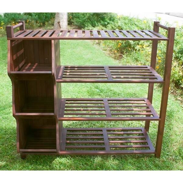 Shop Black Friday Deals On Merry Products Outdoor 4 Tier Shoe Rack Cubby Overstock 6731194