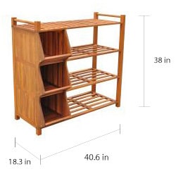 Shop Black Friday Deals On Merry Products Outdoor 4 Tier Shoe Rack Cubby Overstock 6731194