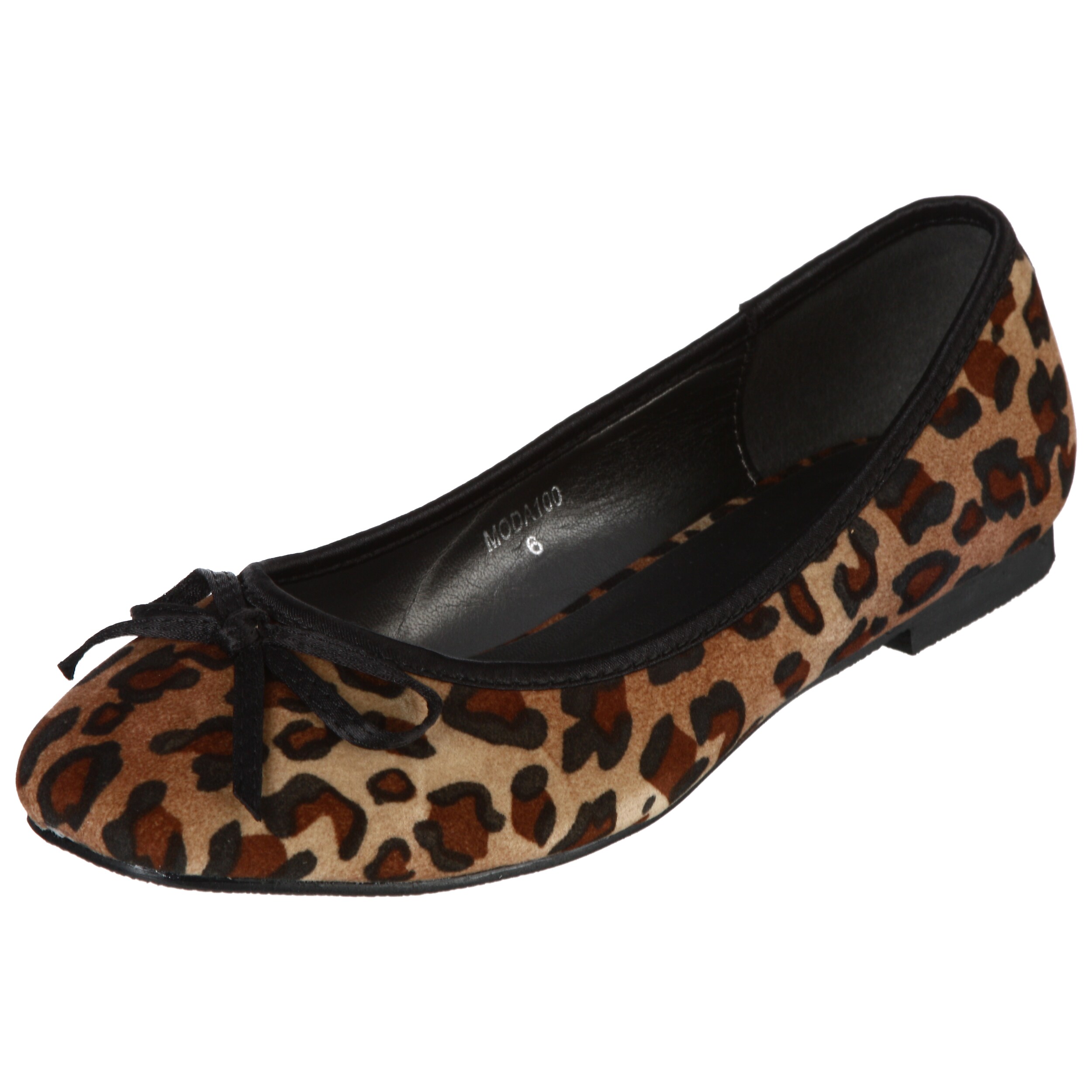 Henry Ferrera Women's Leopard Print Bow Flats - Overstock Shopping ...