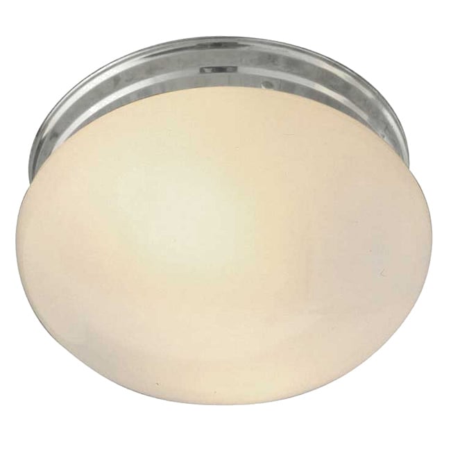 One Light Polished Chrome Flush Mount