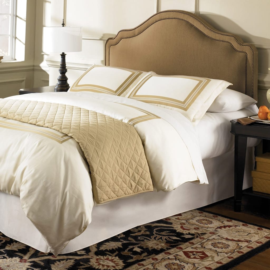 Leggett & Platt Saint Marie Adjustable Upholstered Headboard in Brown Sugar