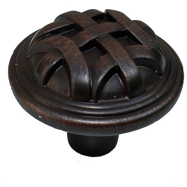 Gliderite Oil Brushed Bronze Round Braided Cabinet Knobs (case Of 25)