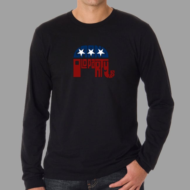 Los Angeles Pop Art Mens Gop Long sleeve T shirt